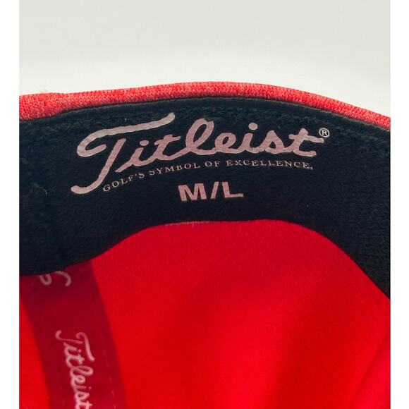 Titleist FootJoy Men Golf Hat ProV1 FJ Red M/L - Picture 5 of 6
